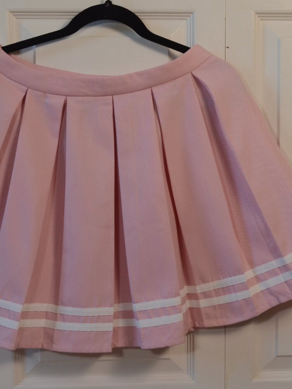 Hot Topic Pink Pleated Skater Skirt Women’s Med Kawaii Tennis Style Mini Skirt - Picture 2 of 6
